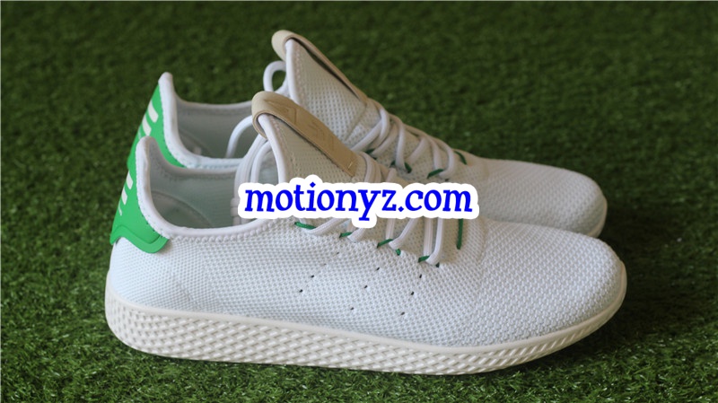 Adidas x Pharrell Williams Tennis Hu White Green BA7828